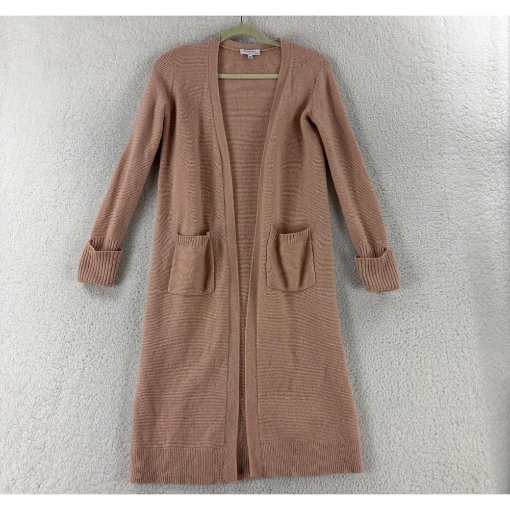Equipment‎ Ashby Duster Cardigan Sweater Womens Size XS Pink Knit Long Sleeve